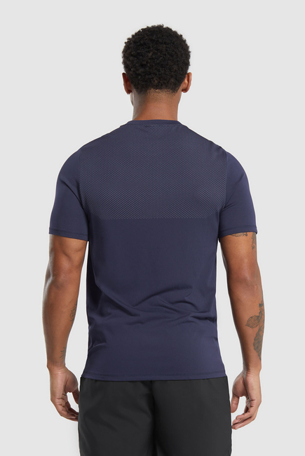 Vital Seamless T-Shirt:Navy/ Light Grey:XS