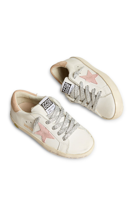 Kids Super Star Leather Sneakers