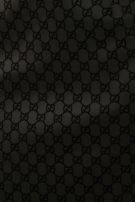 تنورة حرير داتشيس بنقشة حرفي شعار الماركة