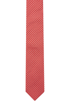 ربطة عنق حرير بنقشة هندسية