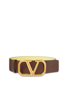 حزام فالنتينو غارافاني بشعار V بتصميم بوجهين
