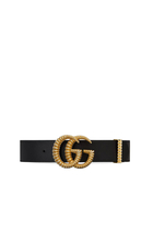 حزام جلد بشعار حرفي G