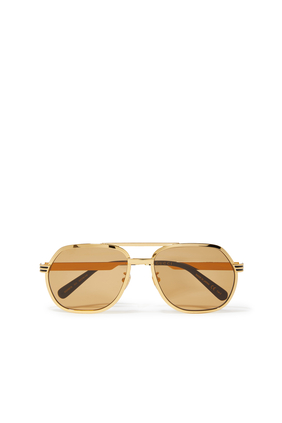 Metallic Gold Sunglasses