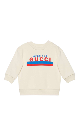 "Original Gucci" Print Sweatshirt