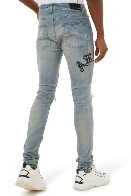 بنطال جينز أولد إنجليش بشعار الماركة