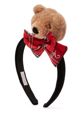 Teddy Bear and Bow Hairband