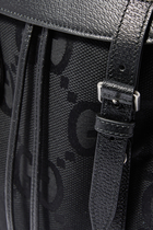 حقيبة ظهر بنقشة شعار GG بحجم كبير