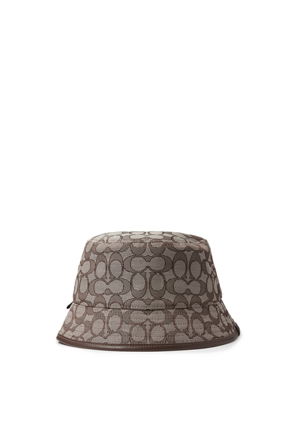قبعة باكيت بنقشة شعار الماركة جاكار