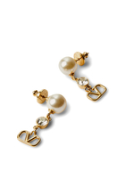  VLogo Signature Pearl Stud Earrings