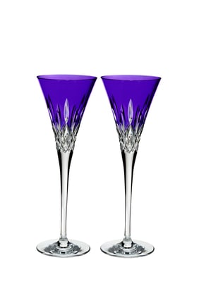 Waterford Lismore Pops Toasting Flutes, Set of Two