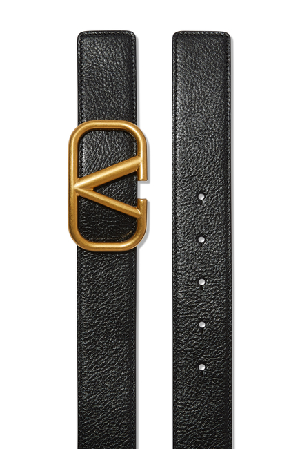 حزام فالنتينو غارافاني جلد بشعار حرف V