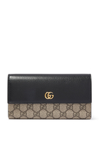 محفظة كونتيننتال مارمونت جلد بشعار GG