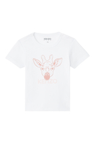 Giraffe Logo Print T-Shirt