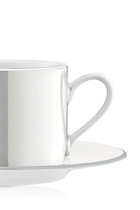 فنجان شاي/قهوة وطبق من مجموعة بيرل