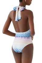 لباس سباحة ميسوني بتصميم قطعة واحدة برباط حول الرقبة