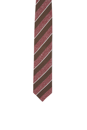 Striped Linen Tie