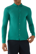 Zanone Slim-Fit Crepe Cotton Shirt