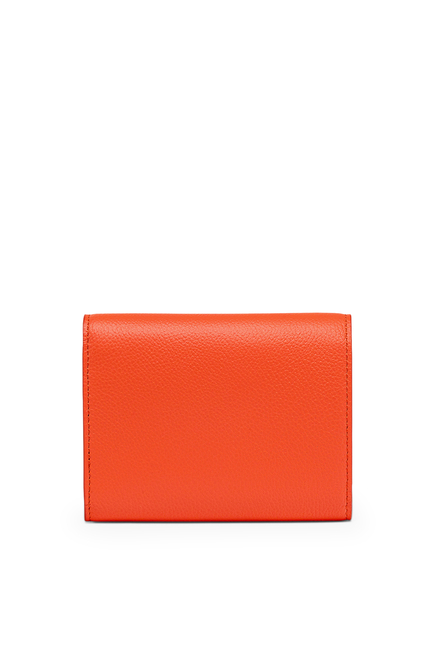 محفظة لوريتوس صغيرة بتصميم ثلاثي الطي جلد
