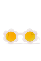 نظارة شمسية سولاي للأطفال بإطار بتصميم زهرة