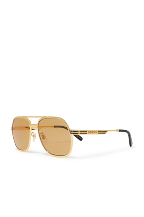 Metallic Gold Sunglasses