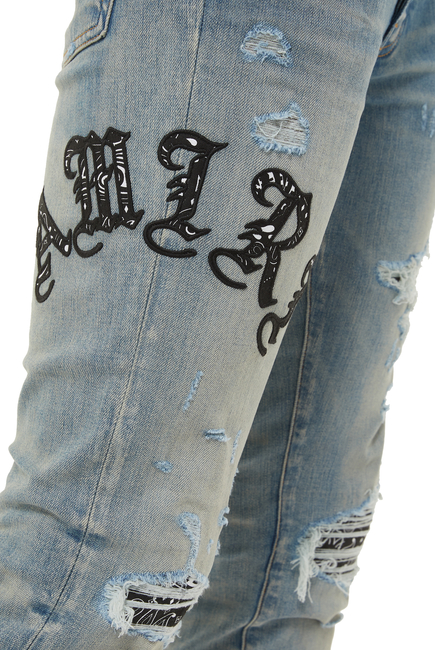بنطال جينز أولد إنجليش بشعار الماركة