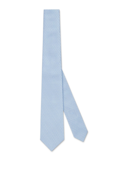 ربطة عنق مزينة كليا بنقشة شعار الماركة