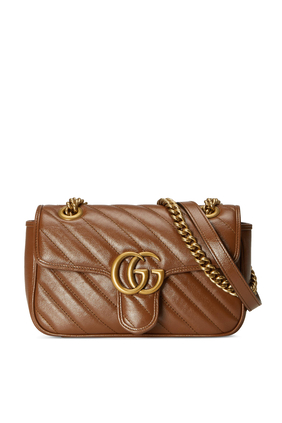 حقيبة كتف مارمونت ميني بتصميم مبطن وشعار GG