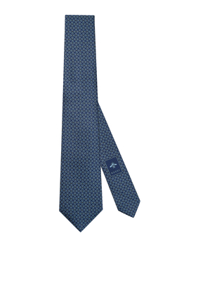 ربطة عنق بنقشة لجام الحصان بحجم صغير