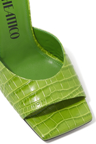 حذاء أنيس مفتوح من الخلف بنقشة جلد التمساح
