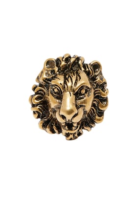 Lion Head Brooch