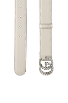 حزام مارمونت رفيع مزين بحرفي شعار الماركة