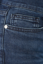 بنطال جينز بخصر مرتفع وحافة واسعة