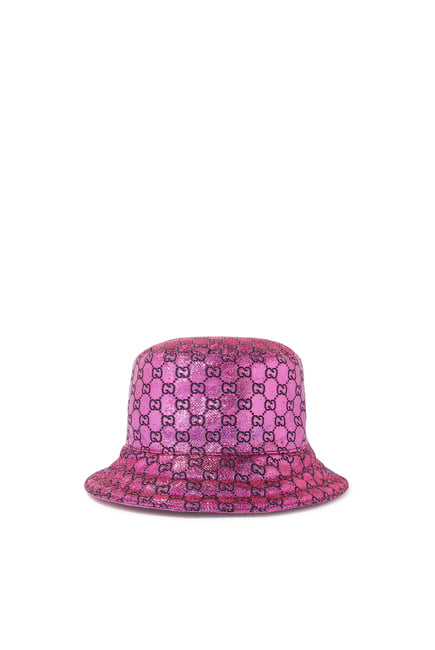 قبعة باكيت بشعار GG بوجهين