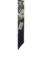 ربطة عنق فينتج بطبعة زهور