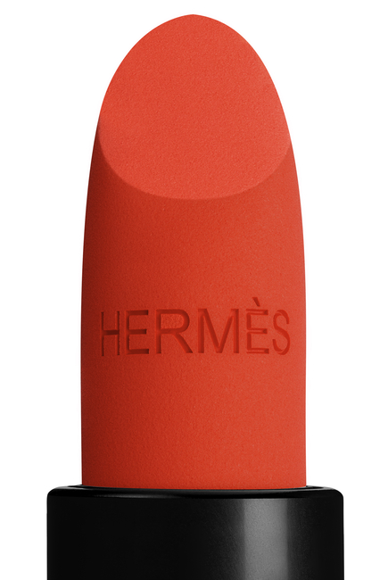 مجموعة أحمر الشفاه Rouge Hermès,   أحمر شفاه بتركيبة مات غير لامع، إصدار محدود, البرتقالي الوهّاج
