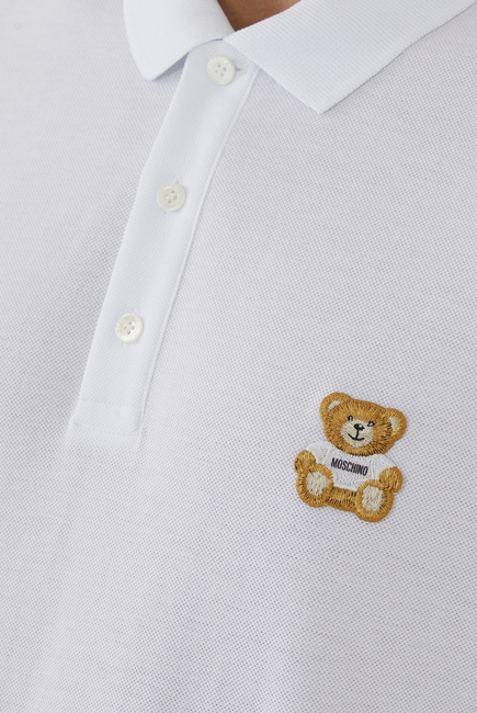 قميص بولو بتطريز الدب تيدي