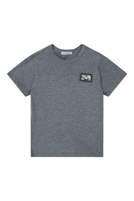 Kids Jersey T-Shirt with Logo Tag