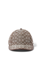 قبعة بيسبول بنقشة حرف شعار الماركة جاكار