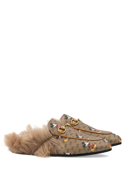 حذاء برينستاون سهل الارتداء بشعار GG ديزني × غوتشي