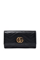 محفظة كونتننتال مارمونت جلد مبطن بشعار GG
