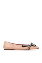 Veda Leather Ballerina Flats