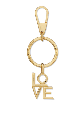 سلسلة مفاتيح بحلية بتصميم كلمة Love