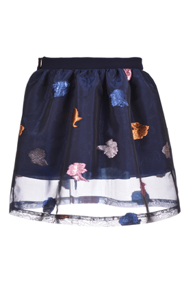 Gathered Midi Skirt