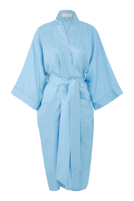 Sabine Powder Silk Robe