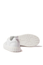 Kids Cut-OutLeather Sneakers