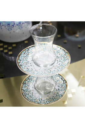 Gift Box Mirrors Teacups & Saucers, Set of 2