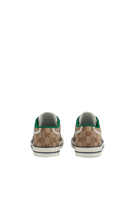 سنيكرز برقعة مطرزة بعبارة Gucci Tennis 1977