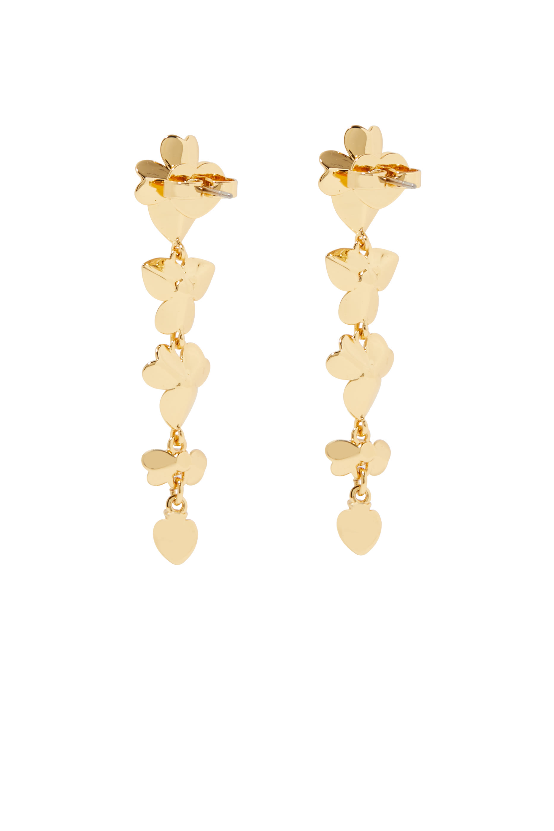 أقراط متدلية بريشس بانسي مرصعة بأحجار زركونيا مكعبة، معدن مطلي ومشابك تيتانيوم