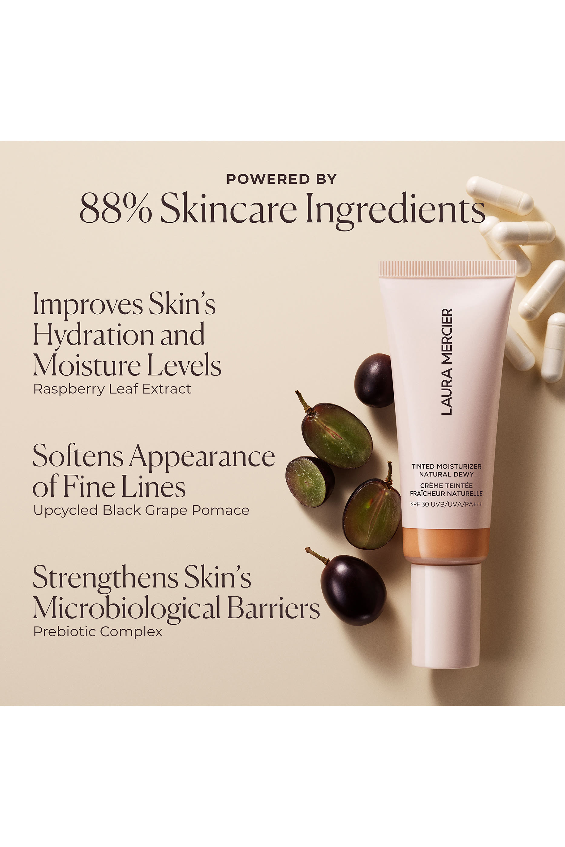 مرطب ملون للبشرة ناتشورال ديوي مع عامل الحماية من الشمس SPF 30