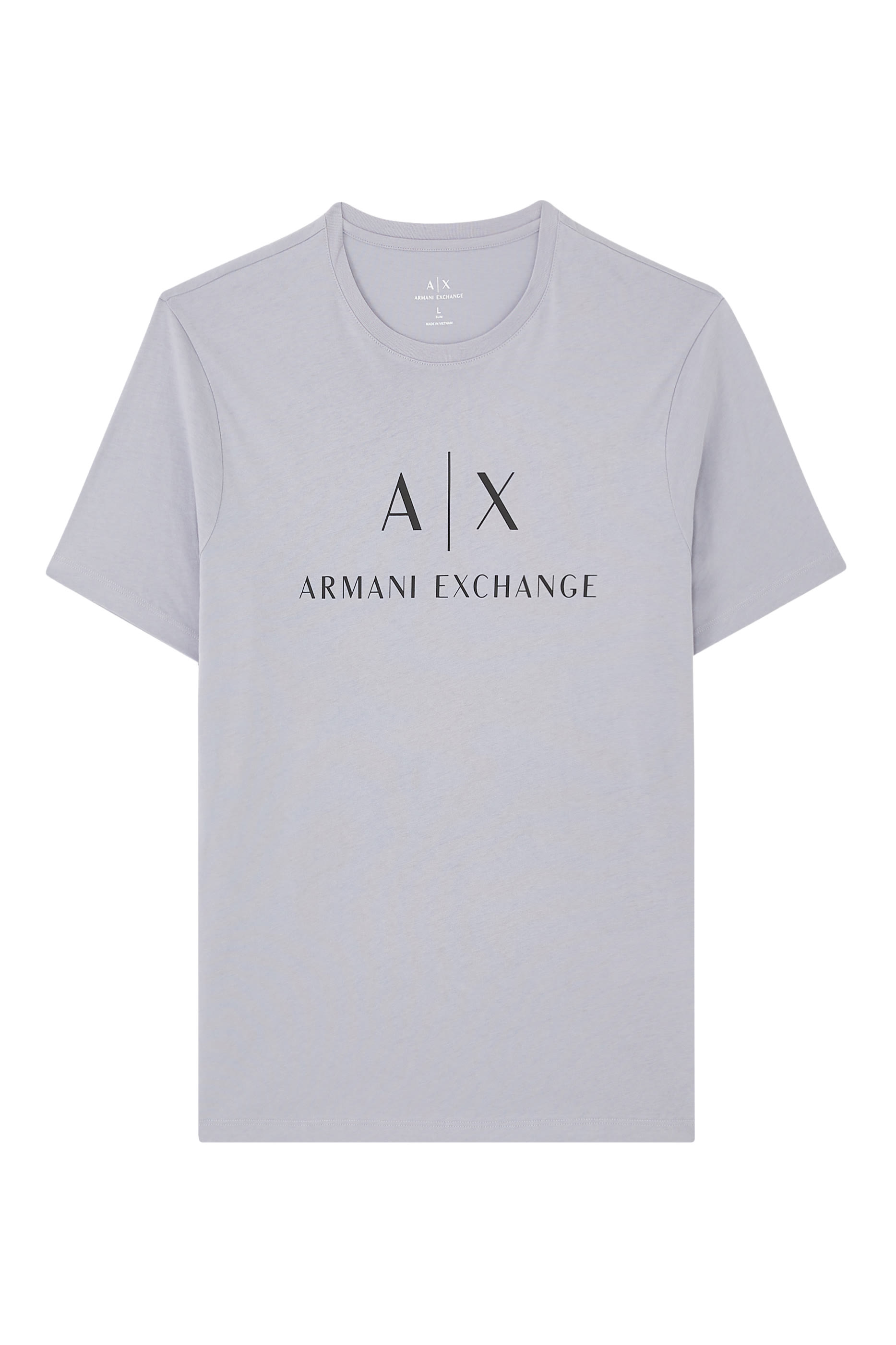 تيشيرت بشعار الماركة بقصة ضيقة جرسيه